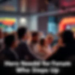 People engaging in a lively forum discussion about who will become the hero in a tough situation.