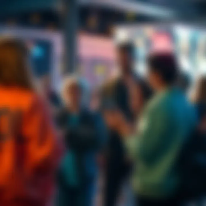 Community discussing a photo A group of people engaging in conversation about a picture shared online, expressing their thoughts and reactions.