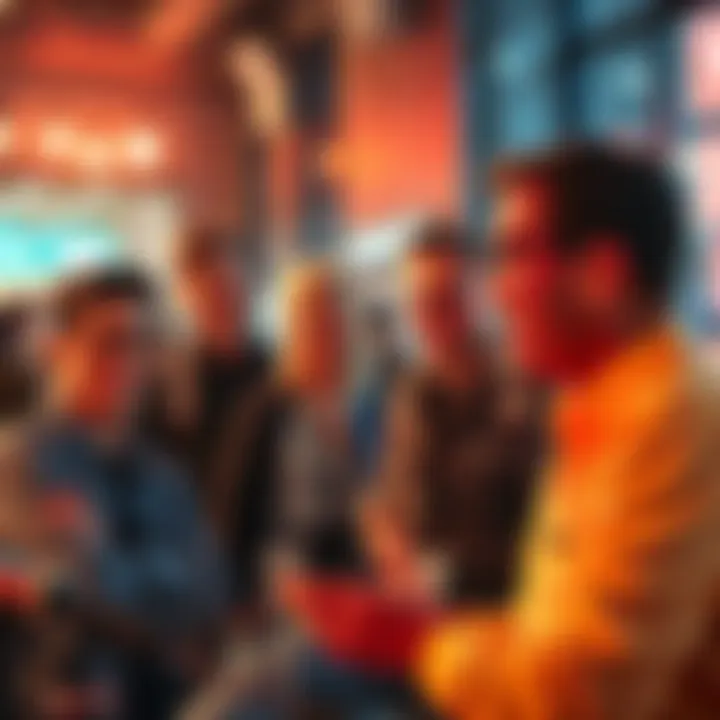 Community Discussion About the Update A group of people sharing their thoughts on an upcoming software update, with mixed expressions of excitement and skepticism.