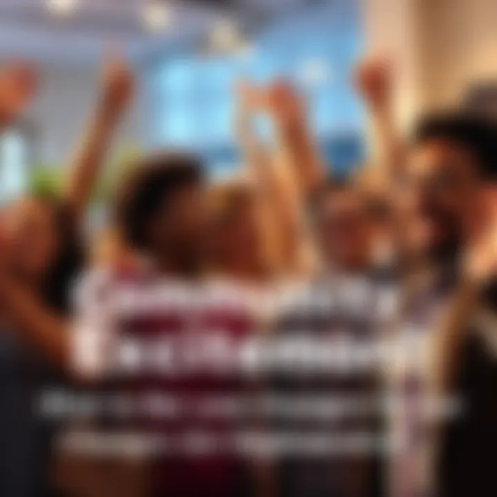 Community Excitement A diverse group of people celebrating and discussing upcoming changes in their community, showing enthusiasm and anticipation.