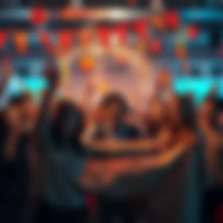 A group of people celebrating the successful completion of the first EDA with banners and smiles