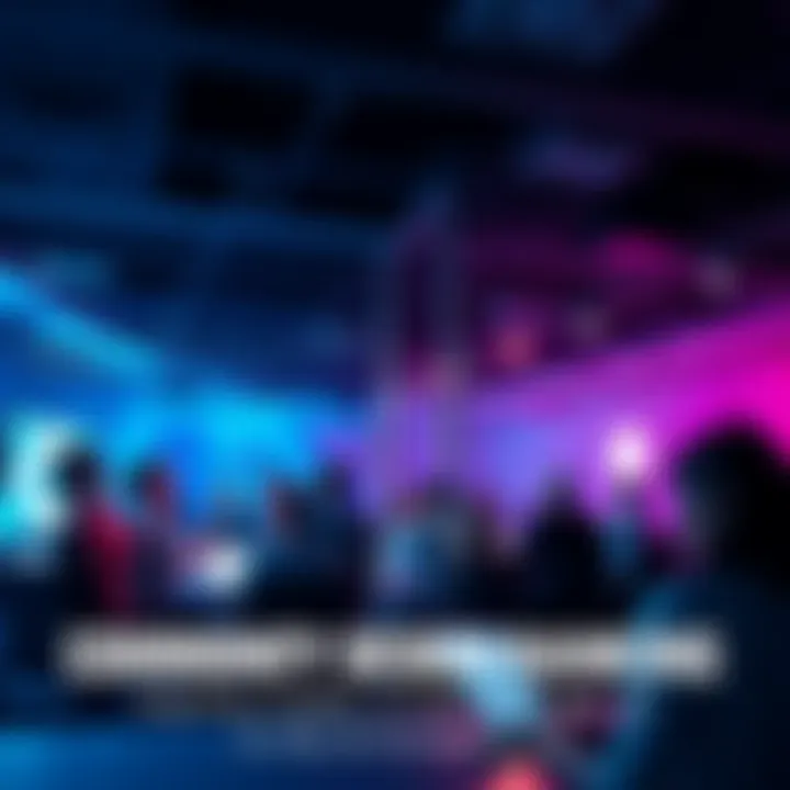 Community Design Ranking Update A graphic showing community members discussing designs and sharing ideas for the ranking