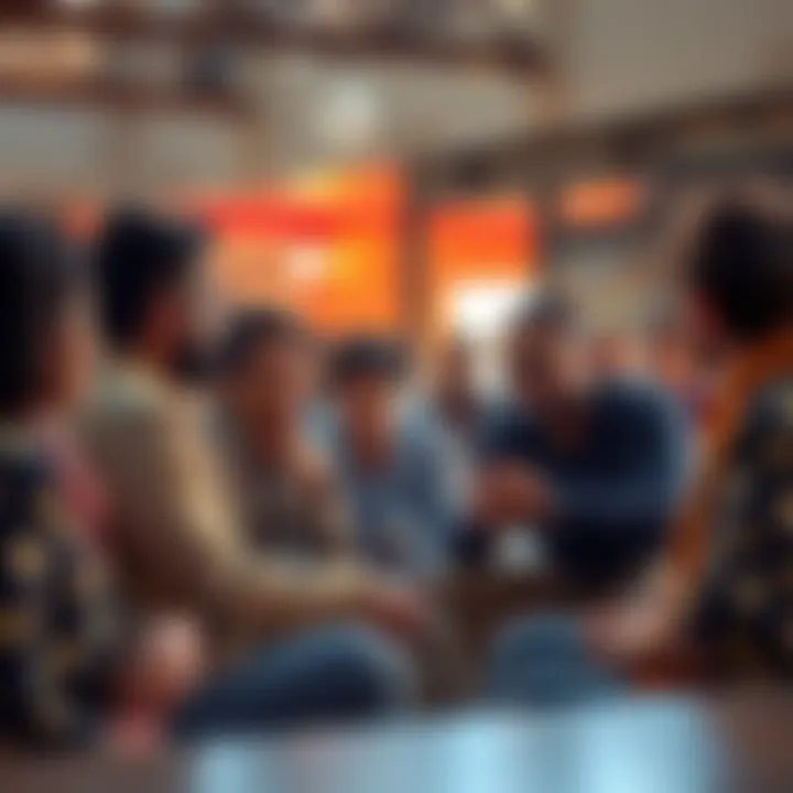 People engaged in discussion about avoiding the Kolibri, sharing thoughts and concerns in a community setting.