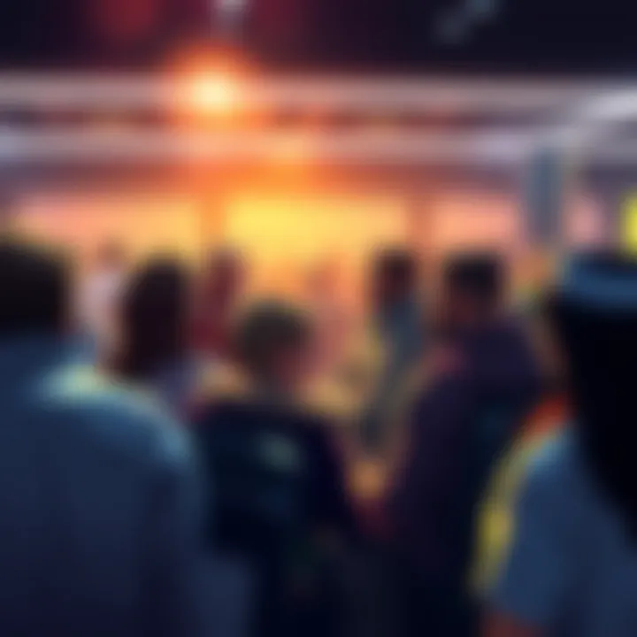 People discussing Shaxx's leadership decisions at a forum