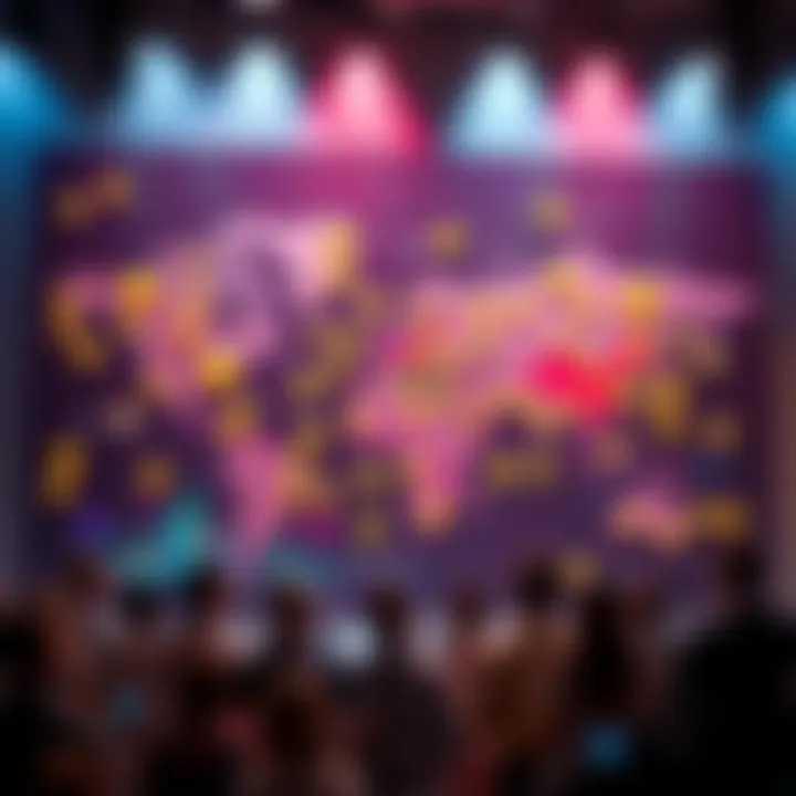 A vibrant map displaying various emoticons loved by the community, with people discussing their favorites in forums.