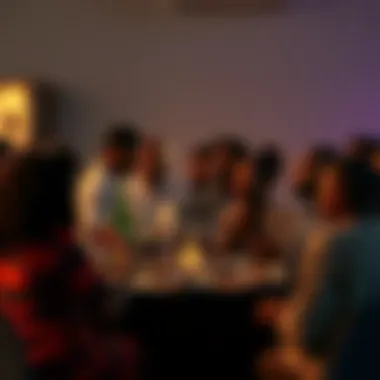 A group of people discussing and sharing ideas about the Black Banquet event, showing hope for its future.