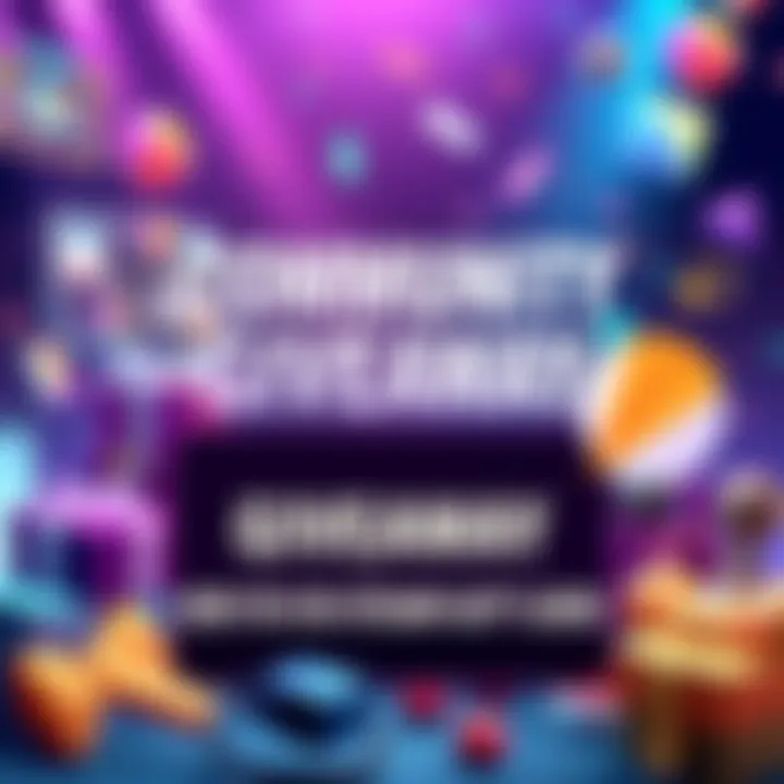 Community Giveaway Announcement A colorful graphic promoting a giveaway for a $10 Steam Gift Card, featuring gaming elements and text inviting participation.
