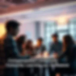 Community Learning in Dreams Software A group of people engaging in a discussion about the Dreams software, showcasing collaboration and support among novice users.