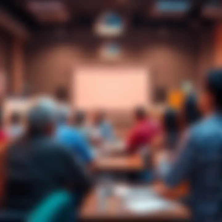 Residents gathered at a community meeting discussing local developments