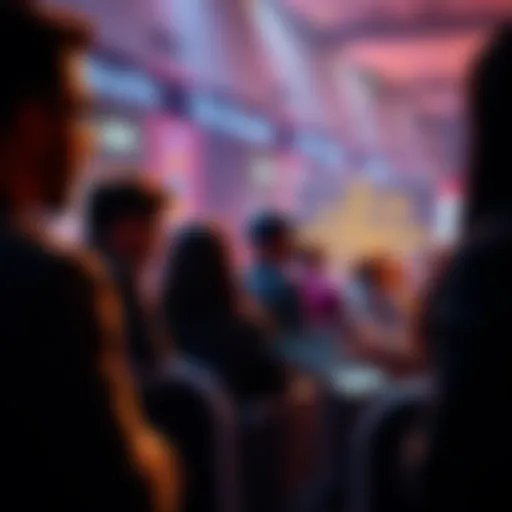 People in a community sharing their behavioral scores using creative visualizations like word clouds.