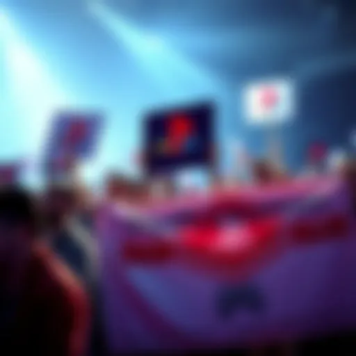 Community petition for classic game A group of gaming fans holding signs and banners to support the return of a classic Playstation game