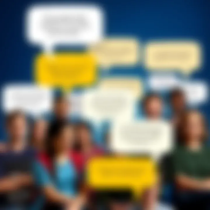 A collage of characters from the series Community sharing iconic quotes with speech bubbles.