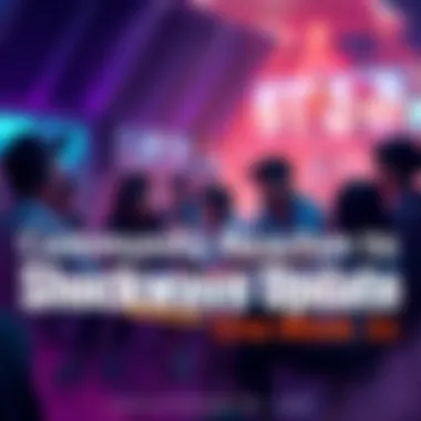 Community Reaction to Shockwave Update People discussing the Shockwave update with Amir's dialogue and balance changes in a chat room