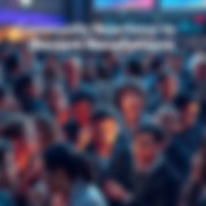 Community Reactions to Recent Revelations A collage of people discussing recent news on forums with expressions of surprise and excitement.