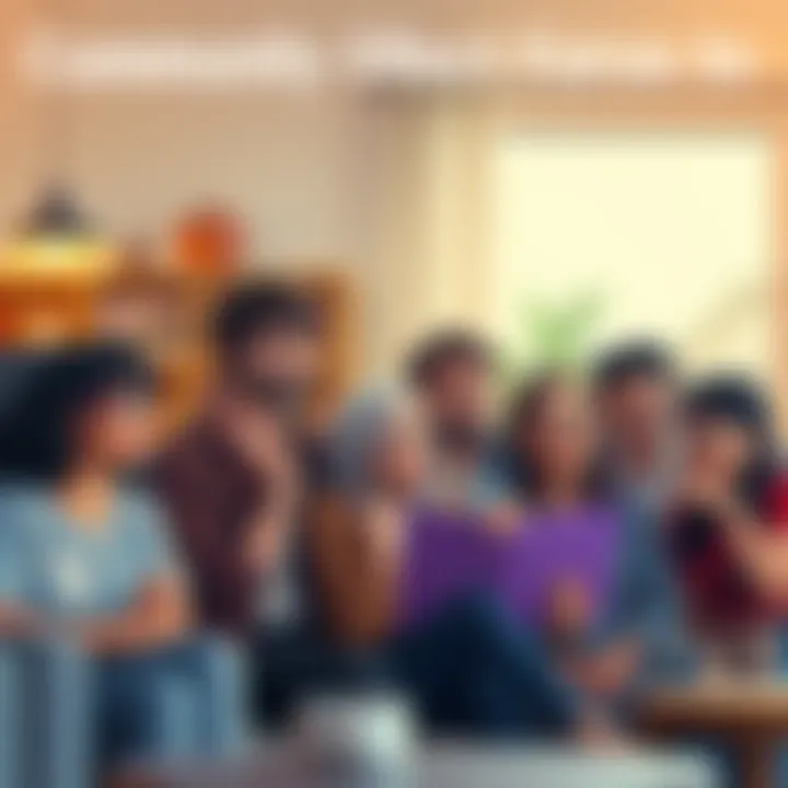 A group of people discussing a film with mixed emotions, some looking thoughtful, others animated. The setting suggests a casual gathering, possibly in a home or café.