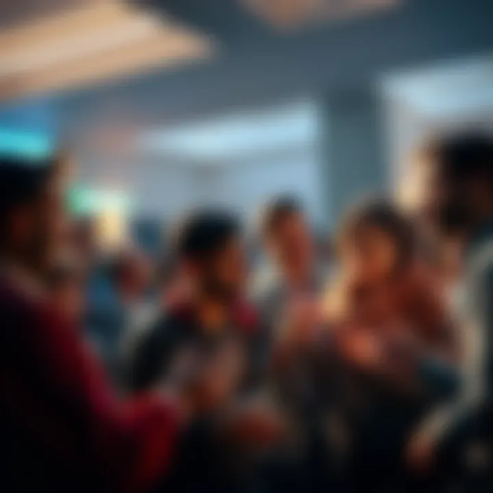 Community Reacts to Rare Answer A group of people engaged in discussion about a rare answer on various forums, showing curiosity and excitement.