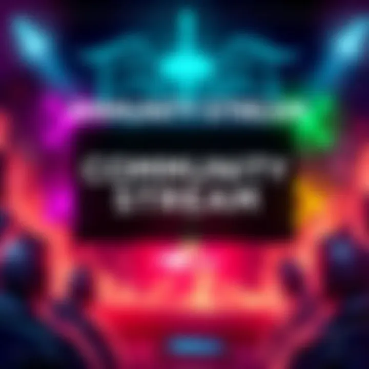 A graphic promoting the Community Stream with details about updates on the PTB and The Grimoire.