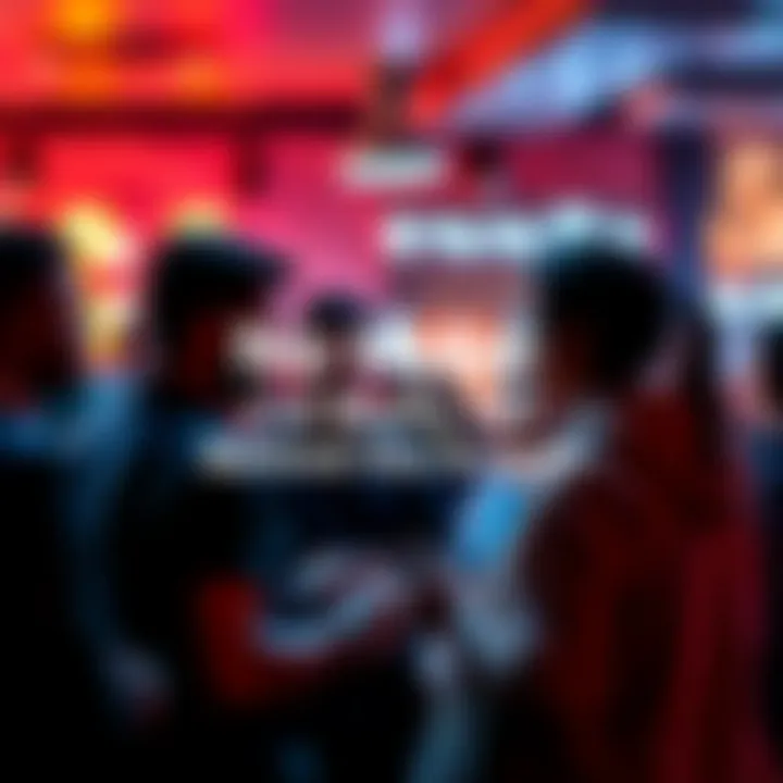 A group of people engaged in a serious conversation about current community trends