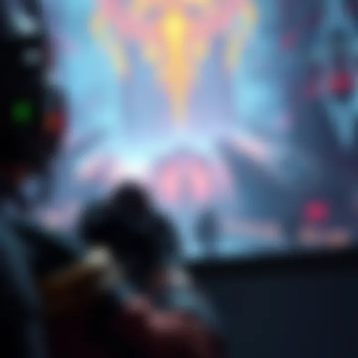 A player in Comp mode aiming to earn the Umbral Echelon emblem, showing intense gameplay and focus on the screen.
