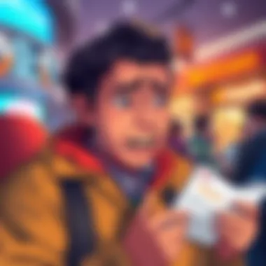 Company with Poor Reputation An illustration showing a frustrated customer with negative reviews about a company, symbolizing bad management and accountability issues.