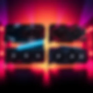 Side-by-side view of 9070XT and 5070Ti graphics cards showcasing their designs and features