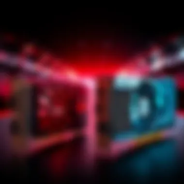 Side by side view of the 9800x3d and 9850x3d graphics cards showcasing their designs