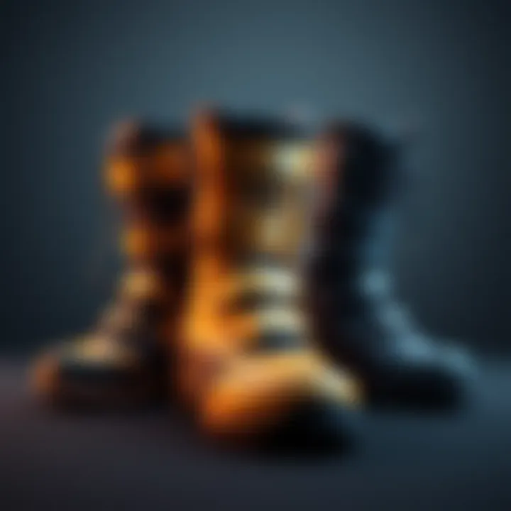 Comparison of different boots Side-by-side view of AntiReflector, Chiral, and Lv3 boots showing their unique designs and features