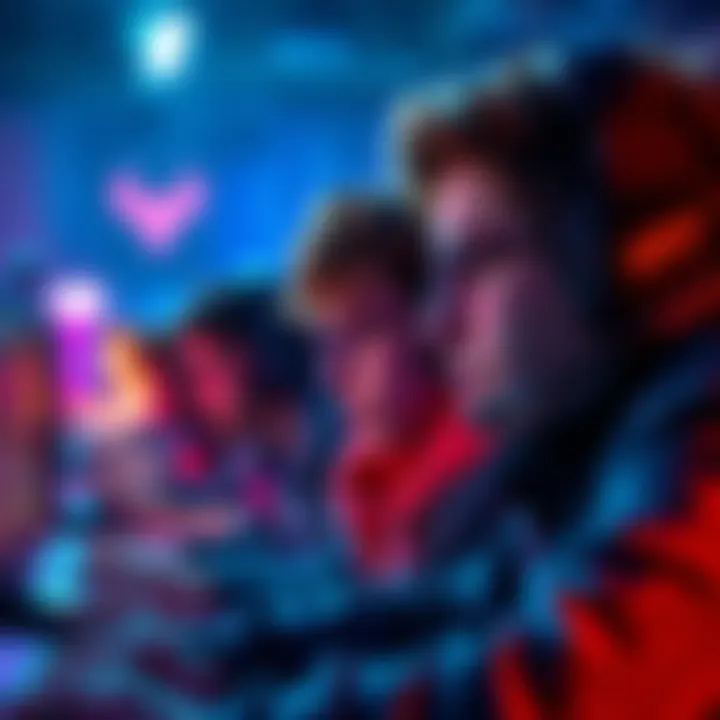 A competitive gamer intensely focused on their screen, showcasing a mix of emotions during a match.