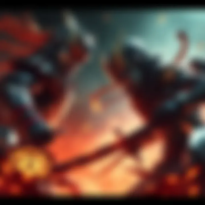 Two Genji characters face off in a gaming battle, showcasing intense rivalry and skill.
