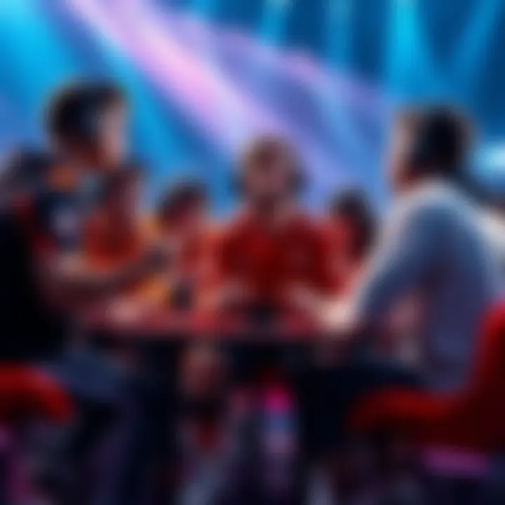 A group of competitive players sharing their thoughts on the 5v5 format in a sports setting.