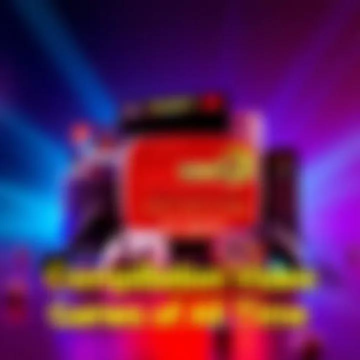 Compilation Video Games A collage of classic video games including Namco Museum and Capcom Classics Collection on a colorful background