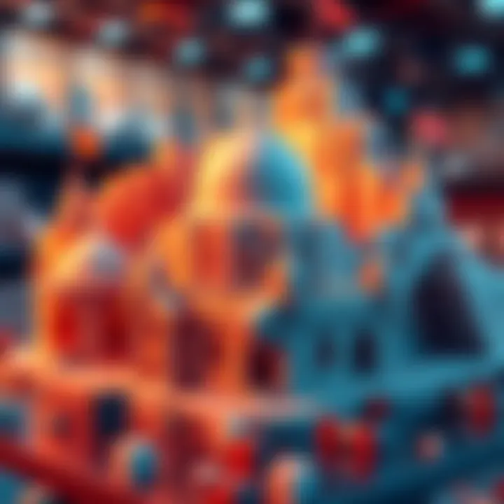 A detailed view of a complex 3D model showcasing advanced Boolean operations