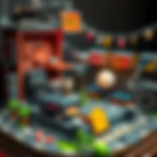 A detailed diorama inspired by the game Stray, featuring a cat and urban elements, showcasing craftsmanship and creativity.