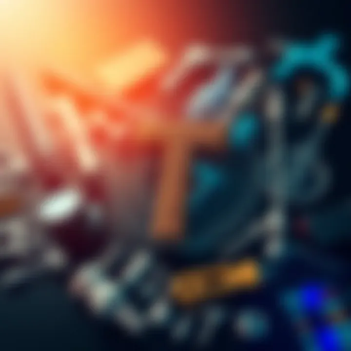 Completion Technique Representation A visual showing a 70-letter T symbol surrounded by various tools and strategies for completion.