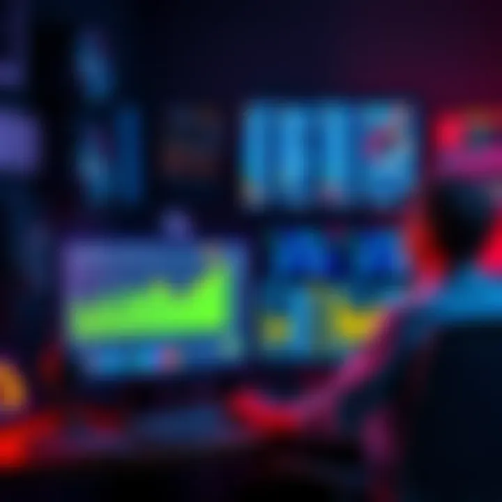 A frustrated person sitting in front of a slow computer, looking at software performance results