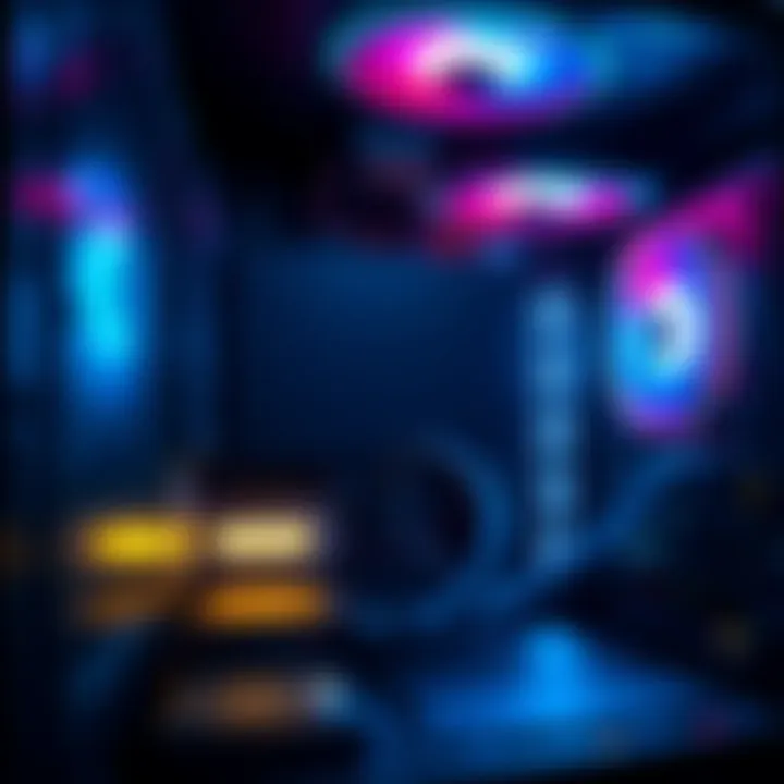 A newly built computer showing power lights but no screen display, indicating a POST failure