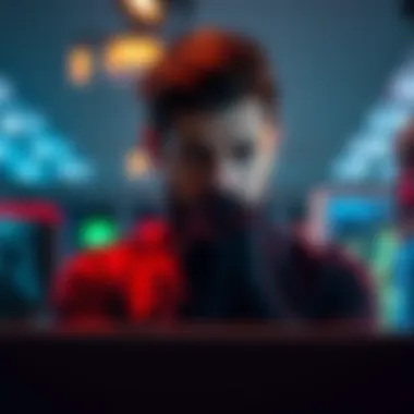 Individual sitting in front of a freshly upgraded computer, showing signs of disappointment and lack of enthusiasm