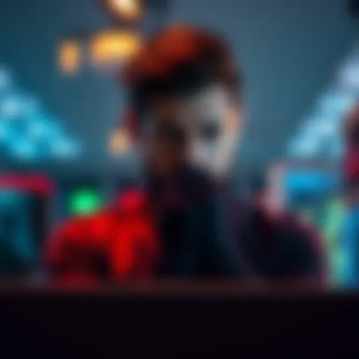 Individual sitting in front of a freshly upgraded computer, showing signs of disappointment and lack of enthusiasm