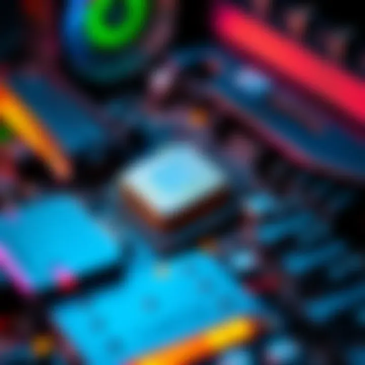 A close-up of a motherboard, CPU, and GPU arranged together, highlighting budget-friendly options for AM5 upgrades.