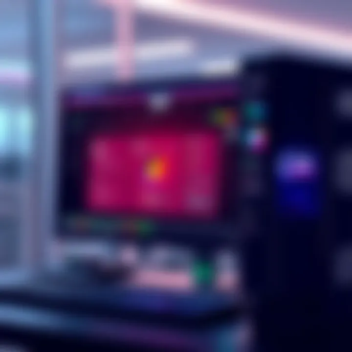 A computer screen displaying configuration settings with tools beside it.