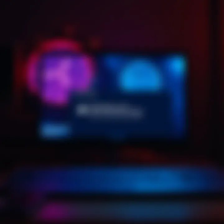 Computer with sleep mode issue A computer screen displaying a sleep mode error message with a clock in the background.