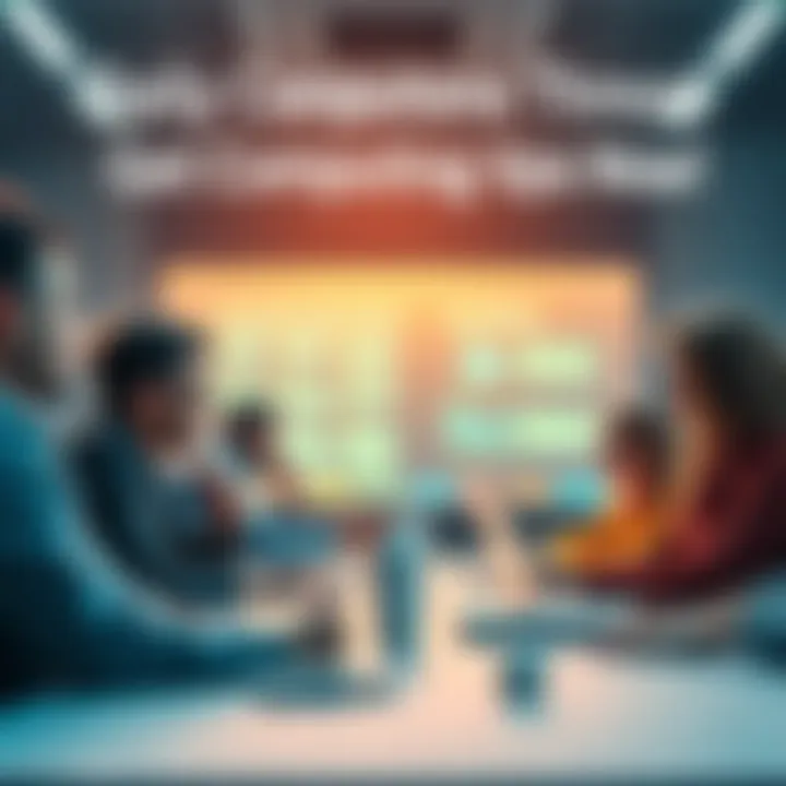 A group of people sharing quick computing tips and asking questions about technology