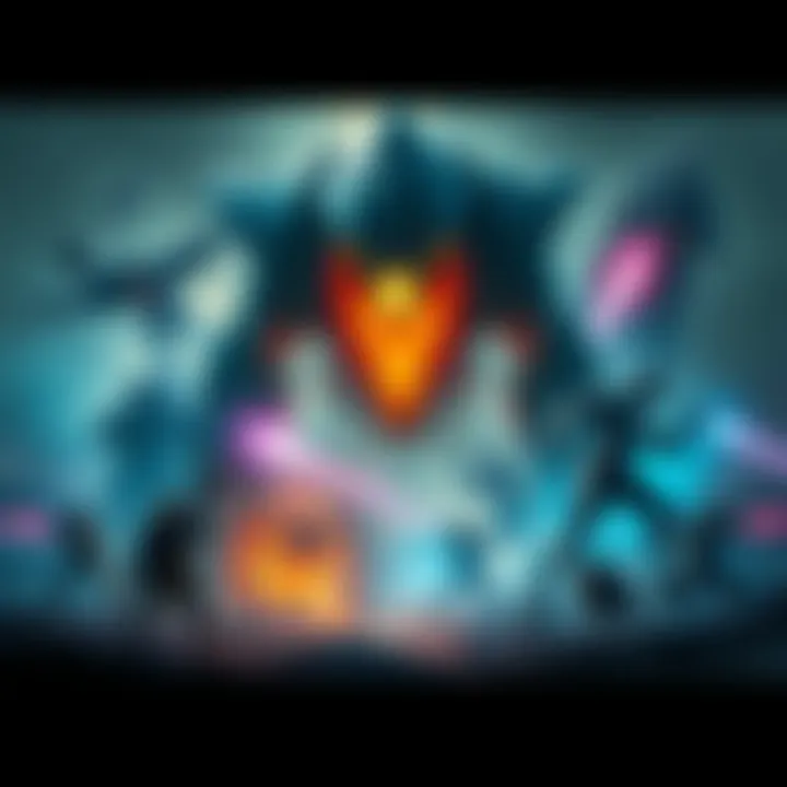 Stunning illustration of various new threats in a game, showcasing dramatic scenes and characters, highlighting the creative vision of the Art Director.