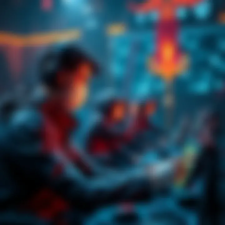 A player engaged in Conclave gameplay, focused on strategies for leveling up and interacting with group members in a dynamic gaming environment.