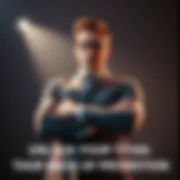 Confident Business Leader A strong business leader standing confidently with arms crossed, symbolizing power and confidence in promotion strategies.