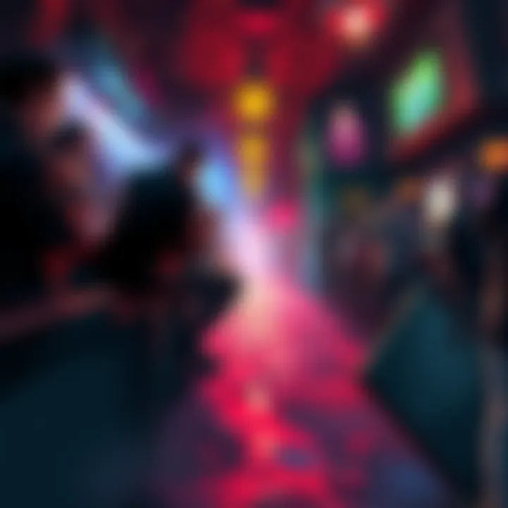 A tense scene in a bar where Smasher faces Rogue, with patrons looking shocked and anxious, some preparing to flee while others brace for a fight.