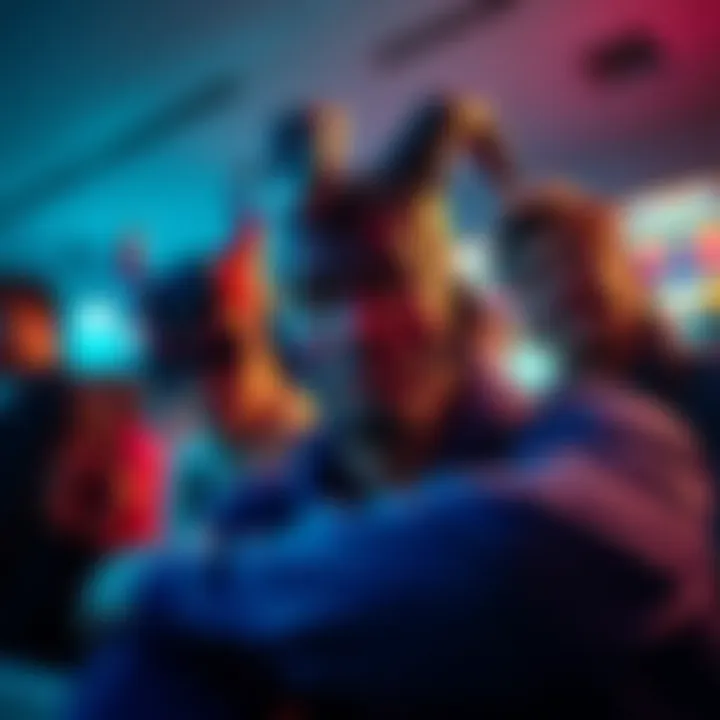 Group of fans looking at a screen with puzzled expressions, searching for news on Trickster rework