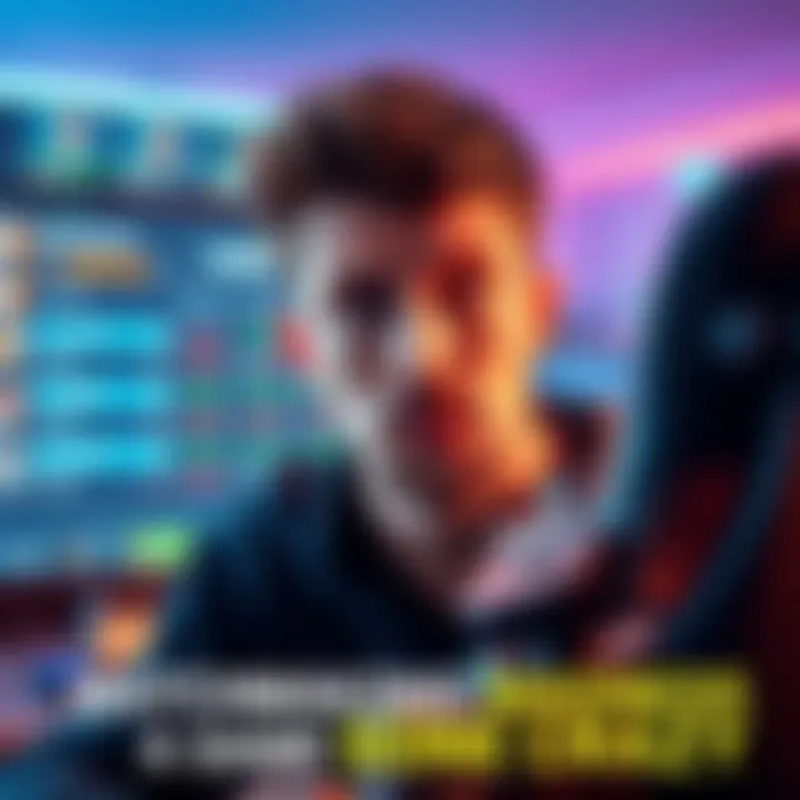 A player looks puzzled while staring at a gaming screen displaying a matchmaking results screen, showing unexpected game outcomes.