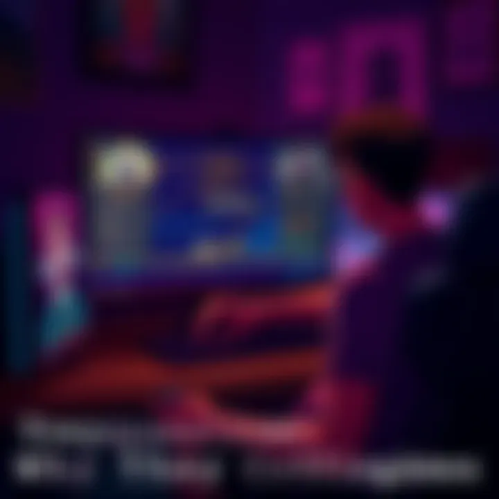 A gamer sitting in front of a computer, puzzled by a complex questline displayed on the screen, showing unclear NPC instructions and locked actions.