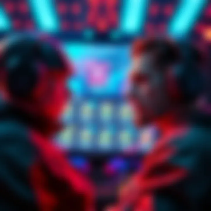 Confused gamer looking at ranks A diamond-ranked tank gamer appears puzzled while observing a screen showing mismatched support ranks. The background features gaming elements and bright colors.